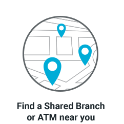 CO-OP ATM and shared branch mini banner. Find a FREE ATM or Shared Branch near you by entering a zip code.